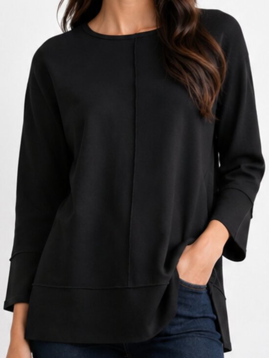 Jones New York Tops - JONES NEW YORK Serenity Knit 3/4 Dolman Seam Detail Tunic Top Size SP NWOT